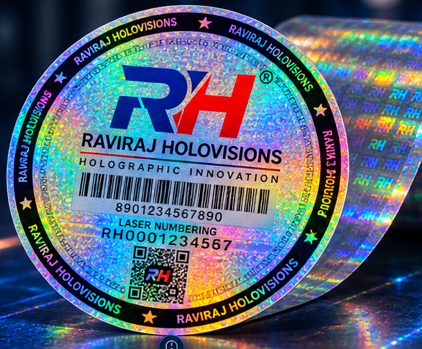 Hologram sample showing security features